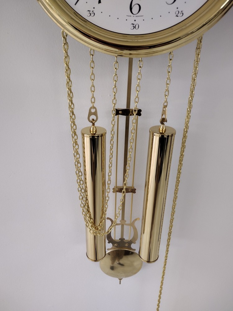 Brass Wall Clock Hermes Striking Half An Hour An Hour