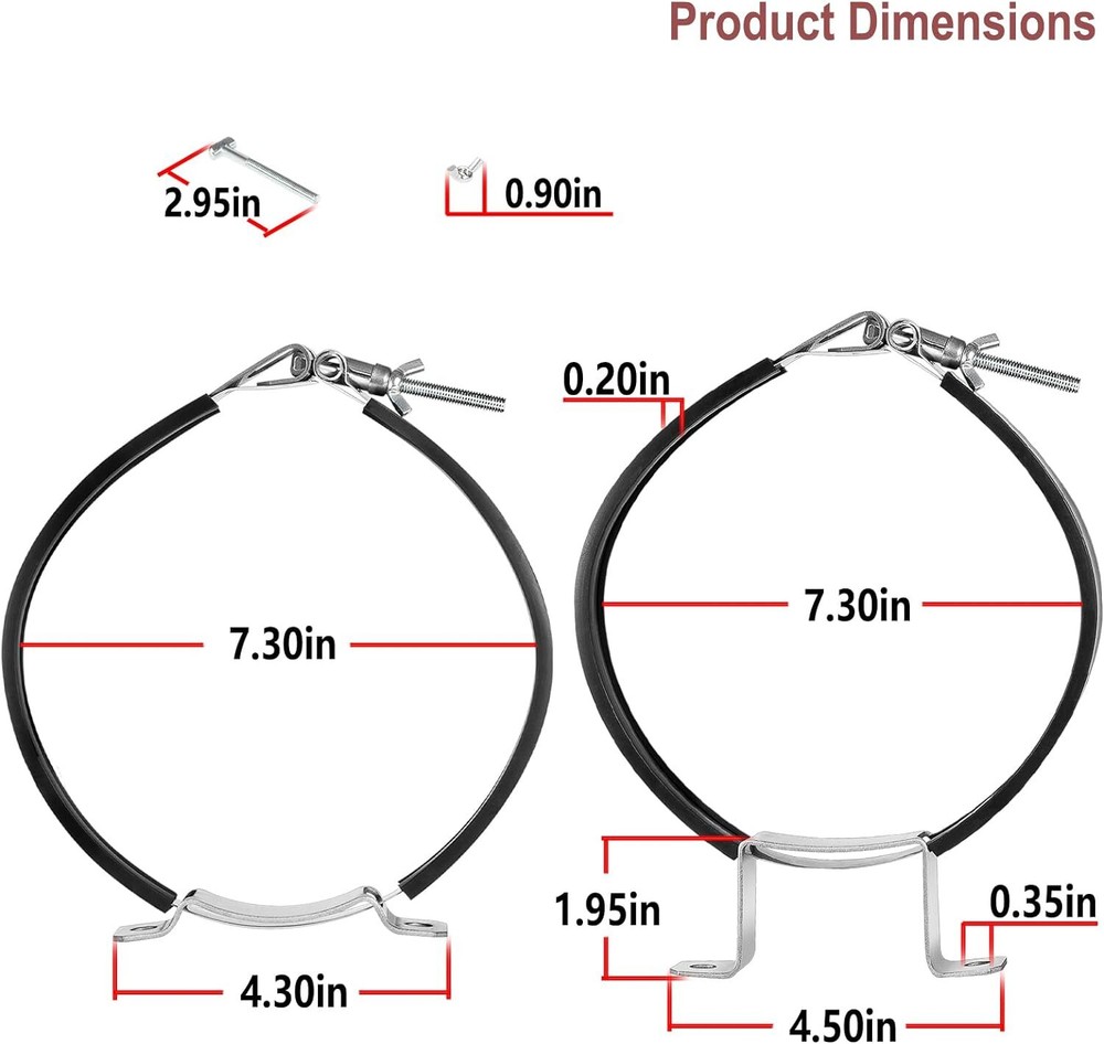 82013 Nitrous Oxide Padded Adjustable Quick Release 10-15Lb Bottle Bracket Kit