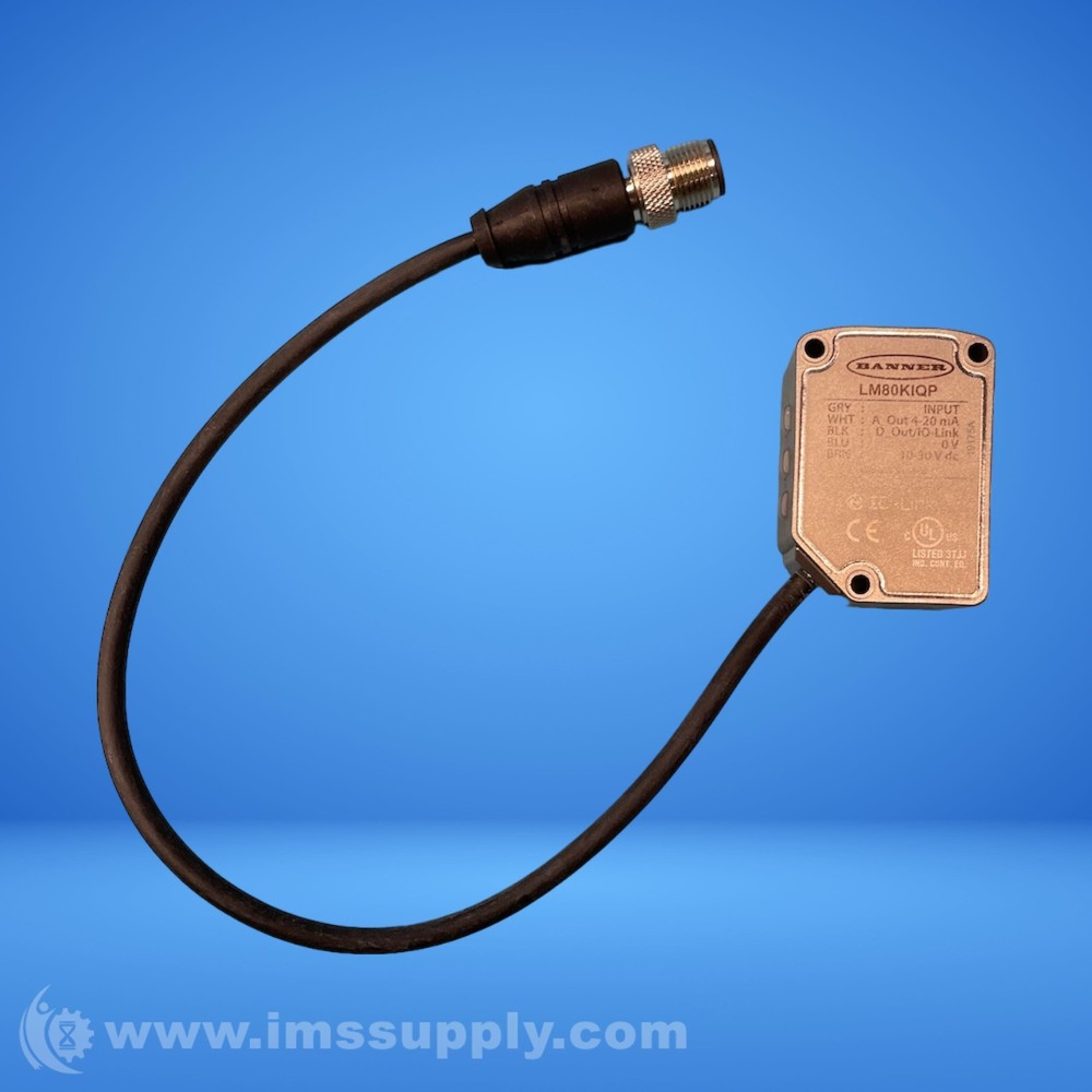 Banner Engineering Corp. LM80KIQP Laser Displacement Sensor USIP