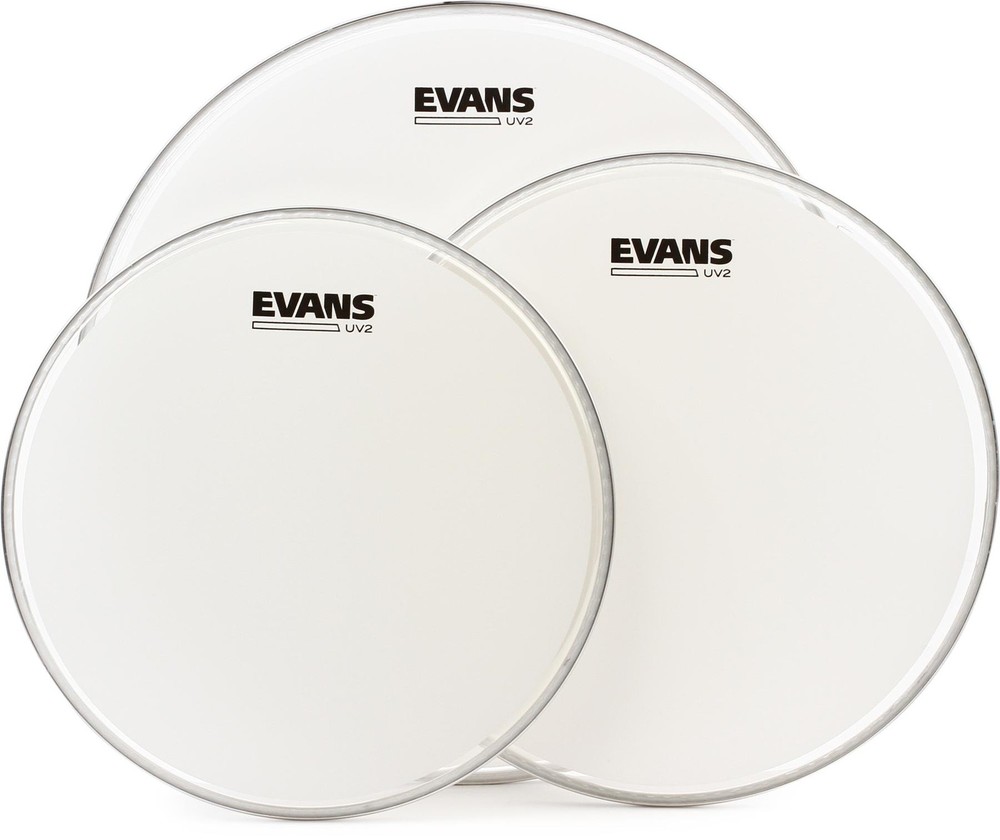 Evans UV2 Series Coated Tom Pack - 12"/13"/16"
