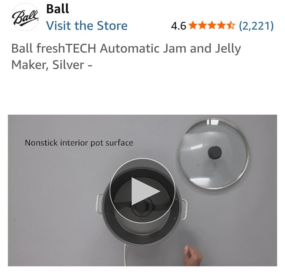 Ball FreshTech Jam & Jelly Maker