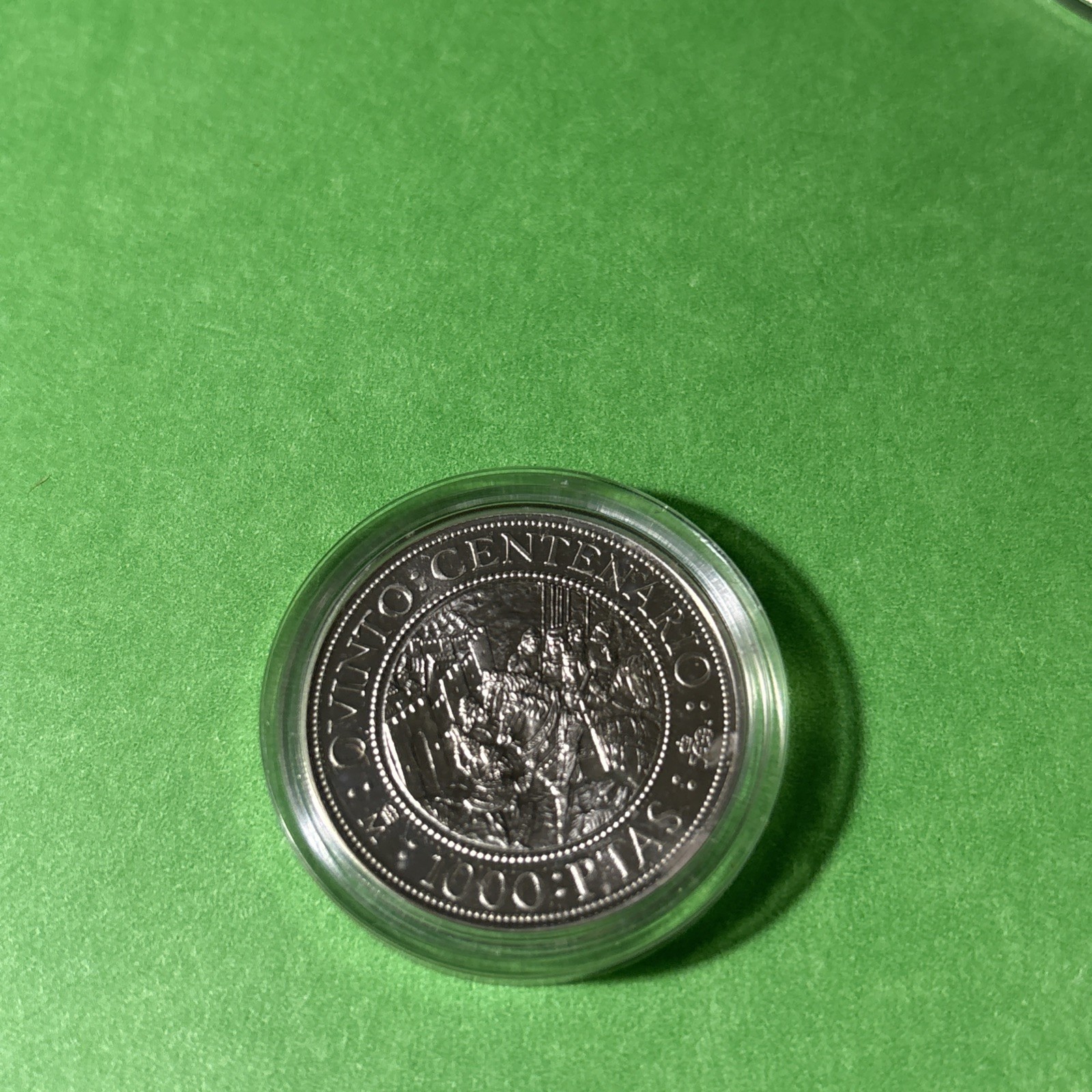 L@@K SPAIN PUERTO RICO 5 COINS SET 500th DISCOVERY 100-2000 PESETAS LIMIT EDIT