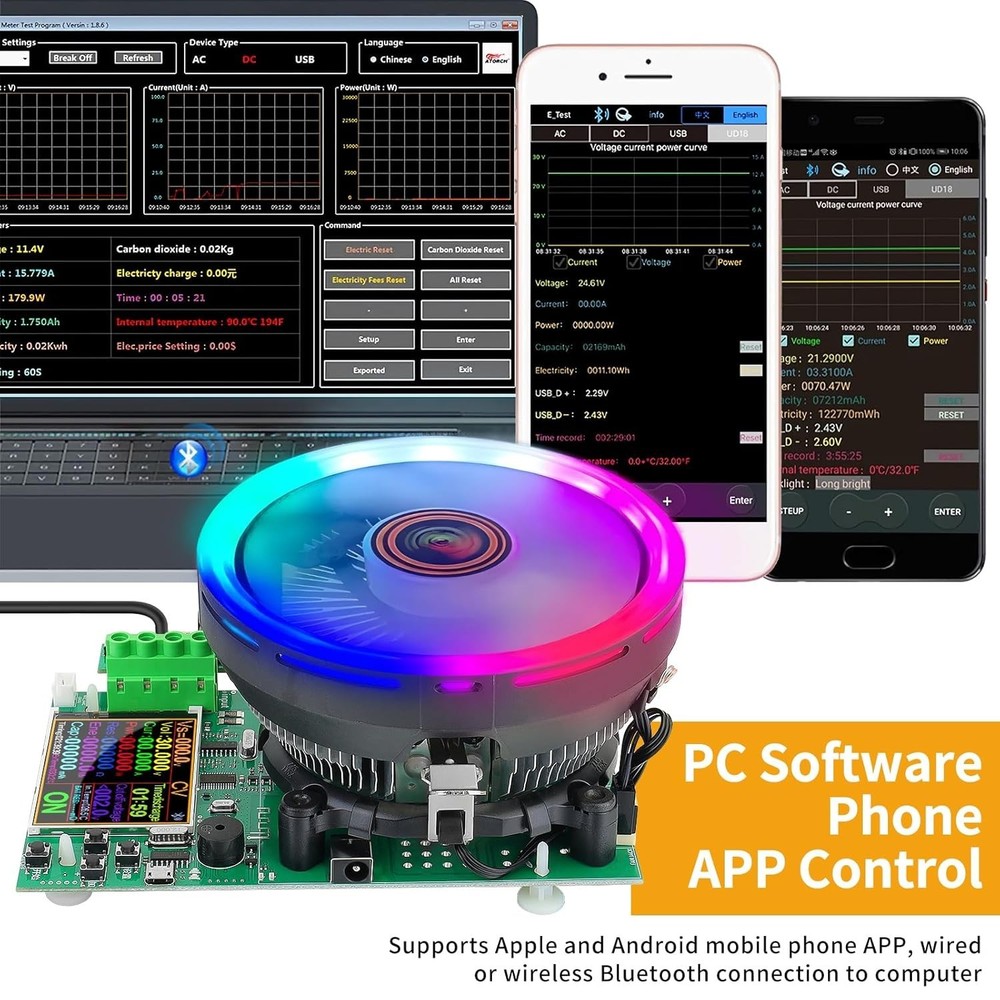 200V Battery Load Tester with Adjustable Constant Current & Intelligent Control