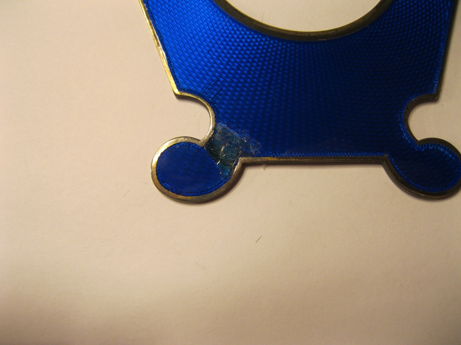 JAEGER-LeCOULTRE STERLING SILVER & ENAMEL MANTEL CLOCK FACE! BY GENEVA CLOCK CO.