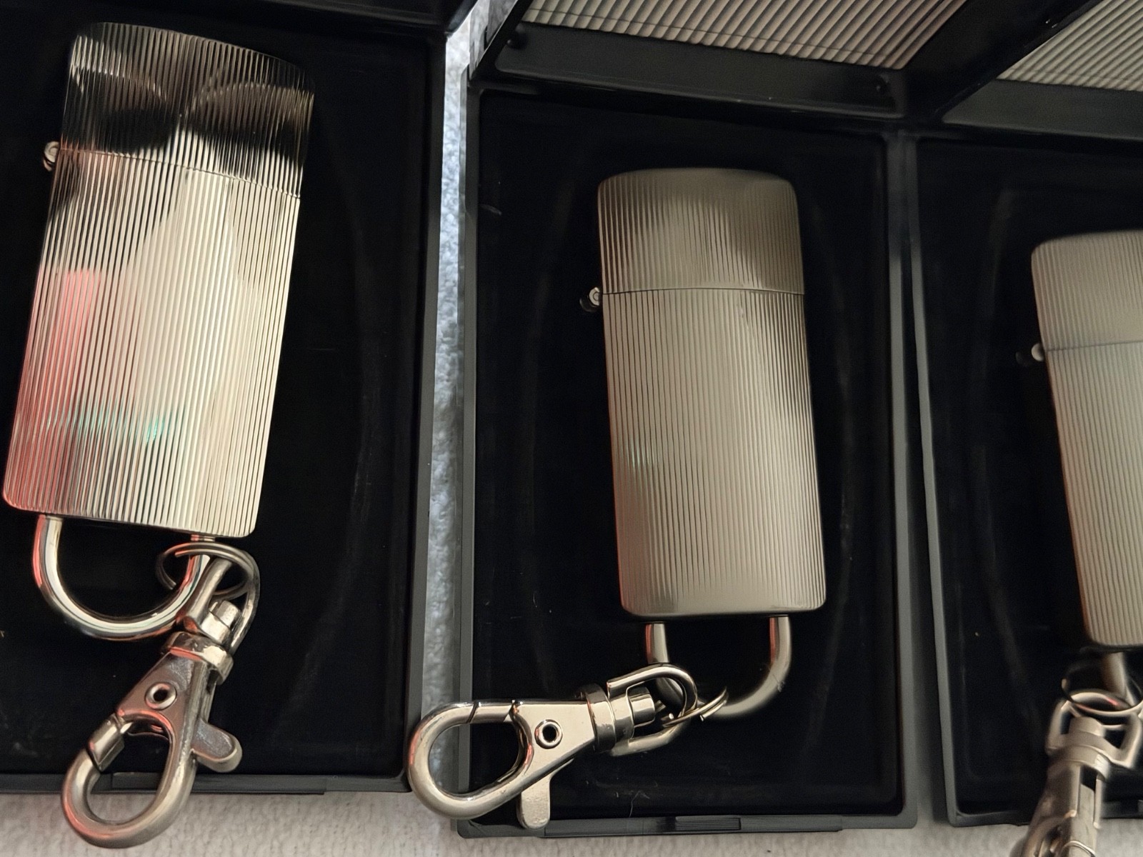 Brand New NOS Sarome Cigarette Cigar Lighter Lot Tobacciana Clip Chain Lot 12