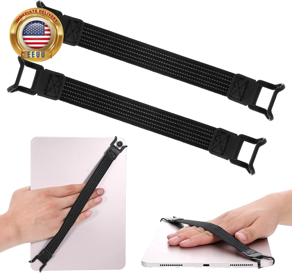 2 Pack Universal Tablet Security Hand Strap Holder for 7.8''-13'' Devices, High