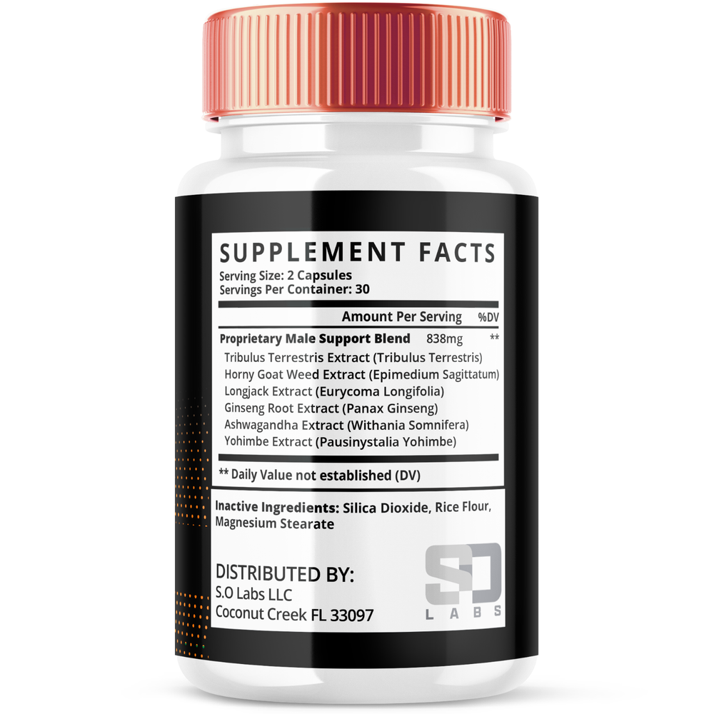 Boosted Pro Male Performance Capsules, Boosted Pro Pills for Men (60 Capsules)