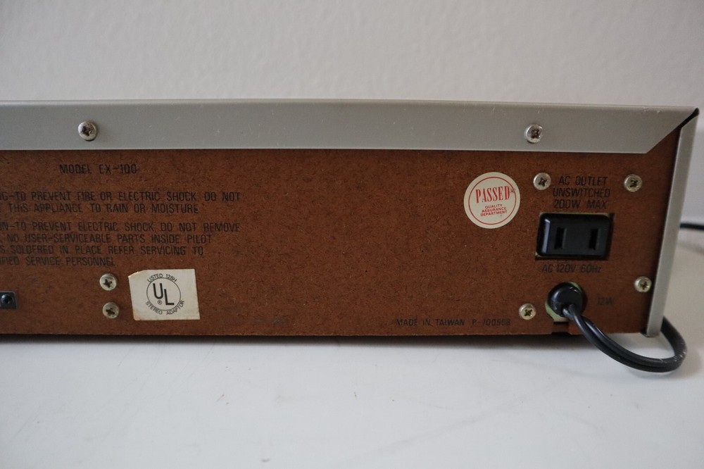 Vintage BSR EX-100 Stereo Frequency Equalizer - Tested Working