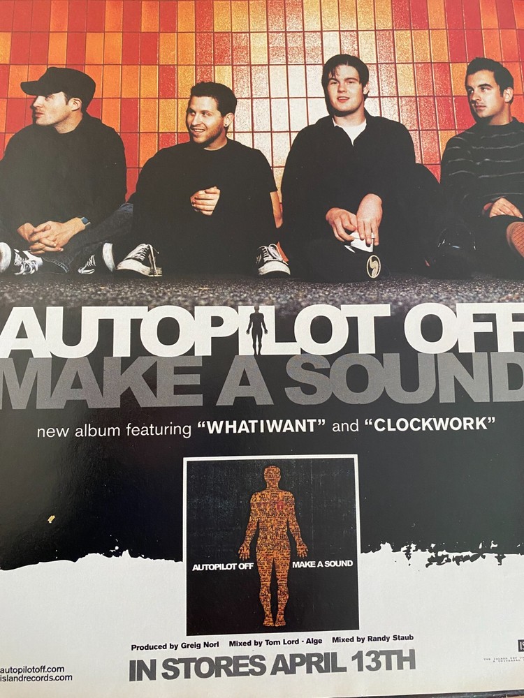 Autopilot Off, Make a Sound, Full Page Vintage Promotional Ad