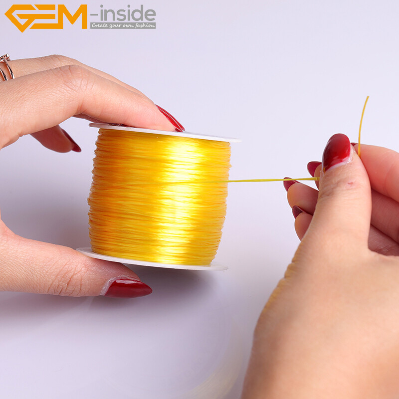 60 Yards 0.6mm Elastic String Stretch Cord Jewelry Making Beading Thread 1 Piece