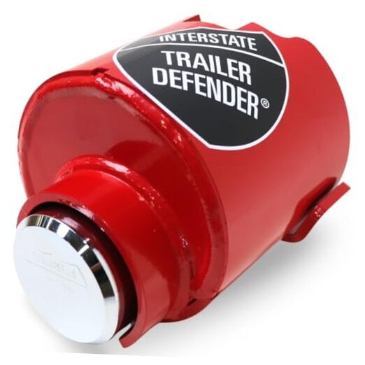 Heavy-Duty 2-5/16" Trailer Coupler Lock with Safety Chain Securing Hook,