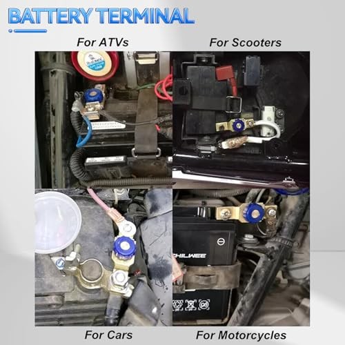 2pcs 12V 80A Motorcycle Top Post Battery Disconnect Switch Cut Off Kill