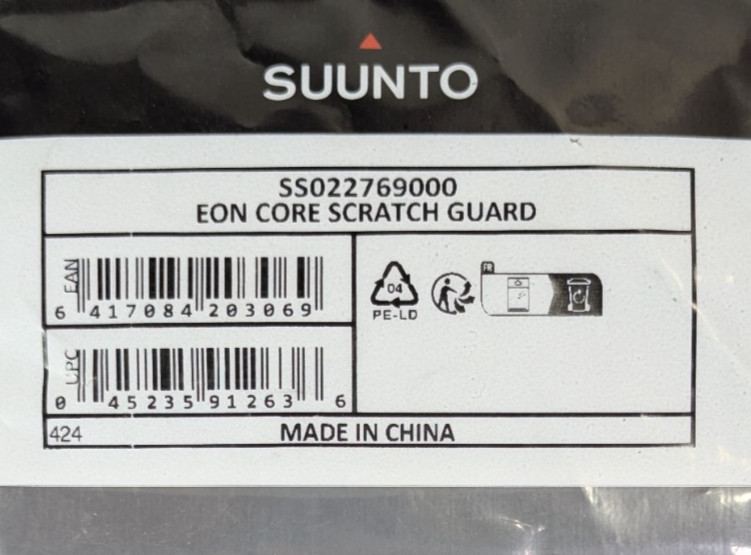 OEM Suunto Eon Core Computer Screen Scratch Guard Scuba Dive Lens Protector