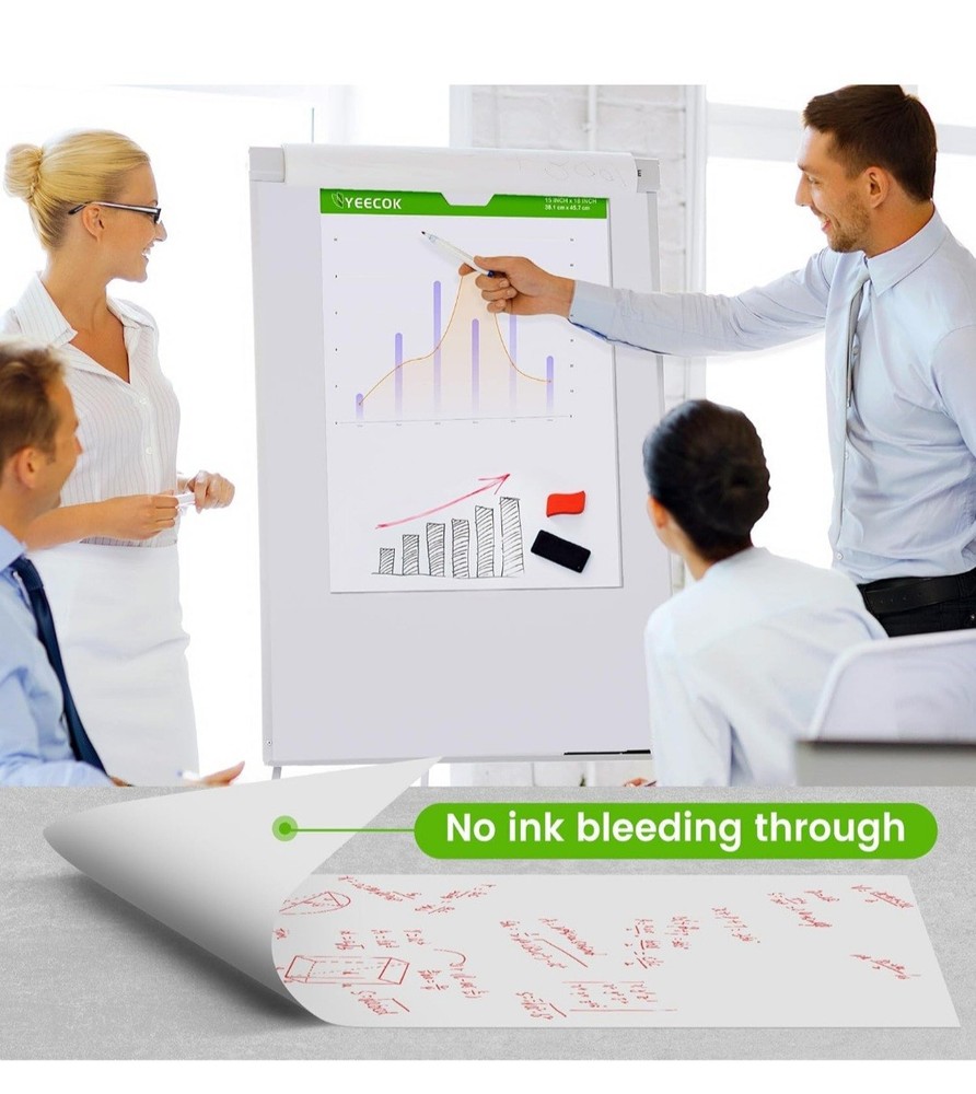 Business Source Lined Self-stick Easel Pads