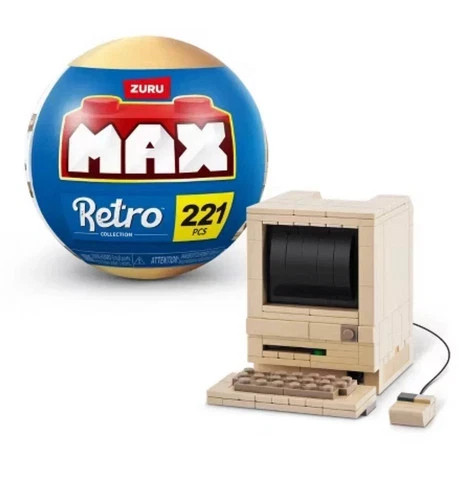 NEW Zuru Max Premium Retro Building Blocks 80's COMPUTER MOUSE KEYBOARD HTF