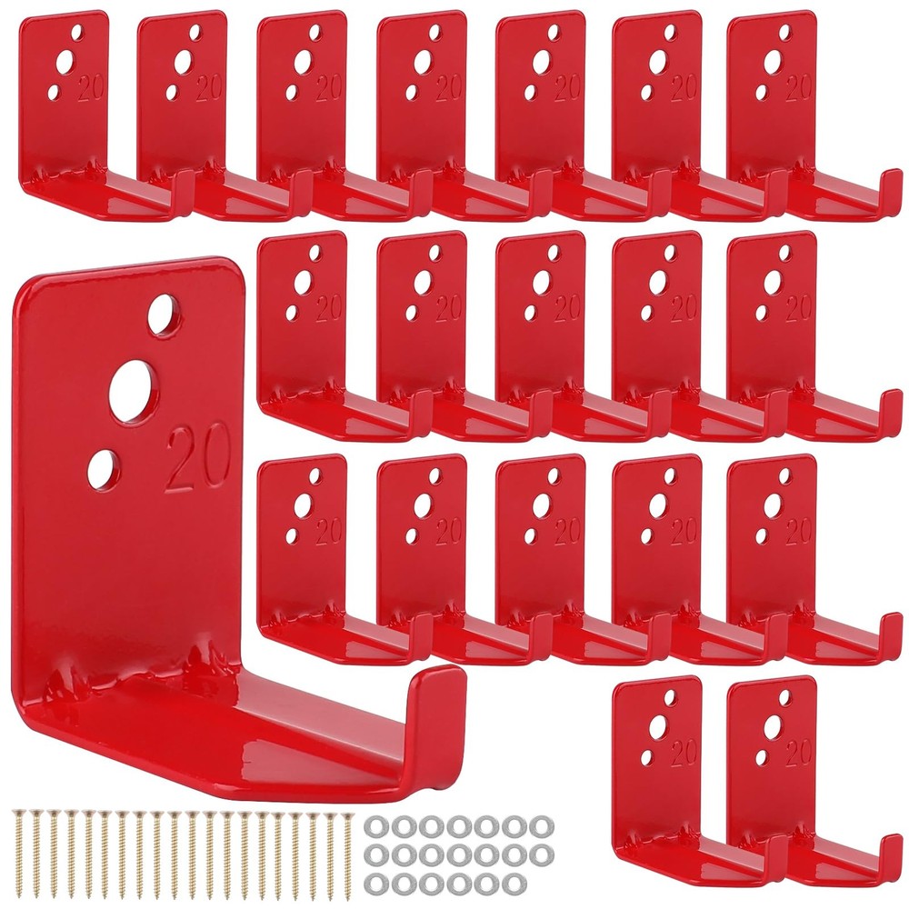 20Pcs Fire Extinguisher Mount,Universal Fire Extinguisher Bracket,Hook Wall M...