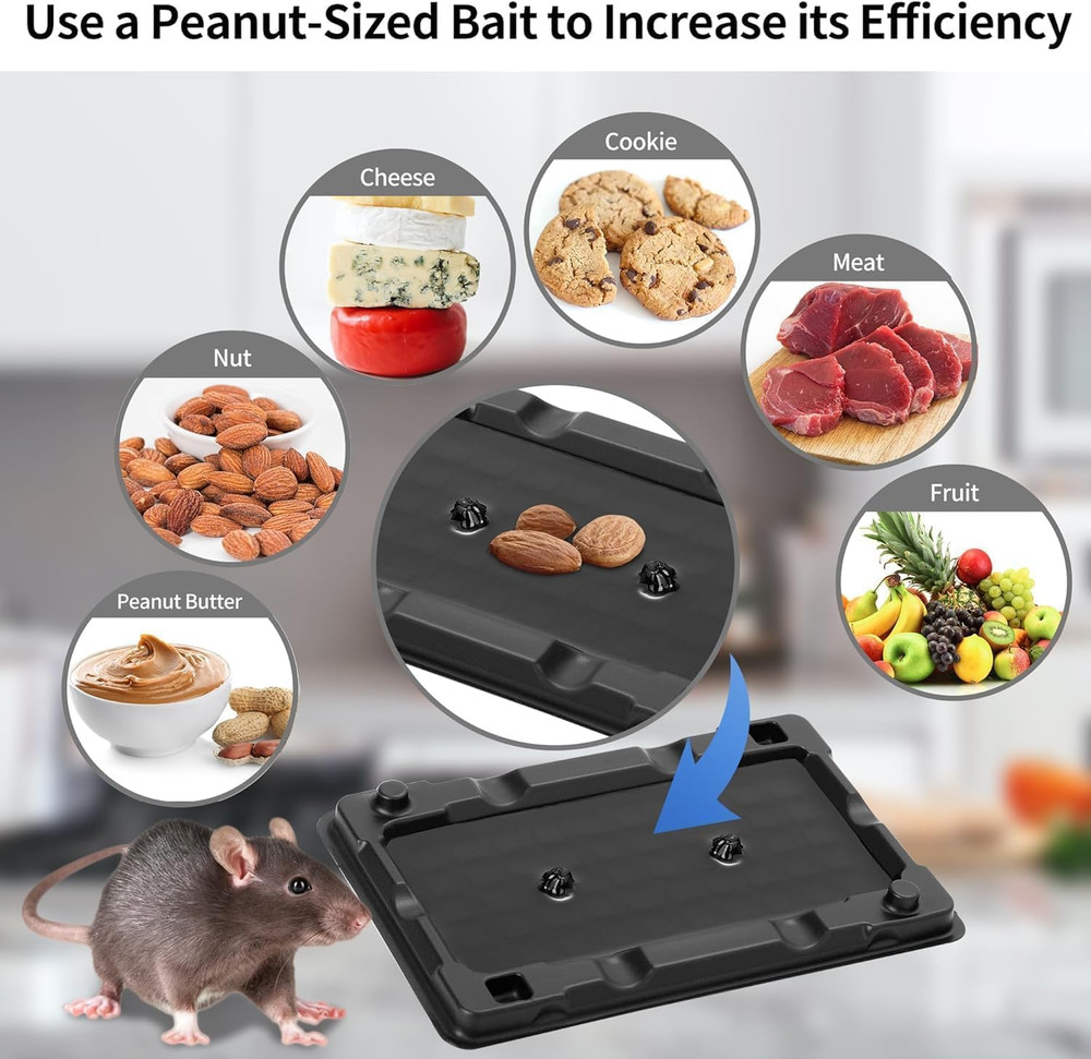 Mouse & Insect Traps 36 Pack, Heavier Sticky Traps with Non-Toxic Glue for Small