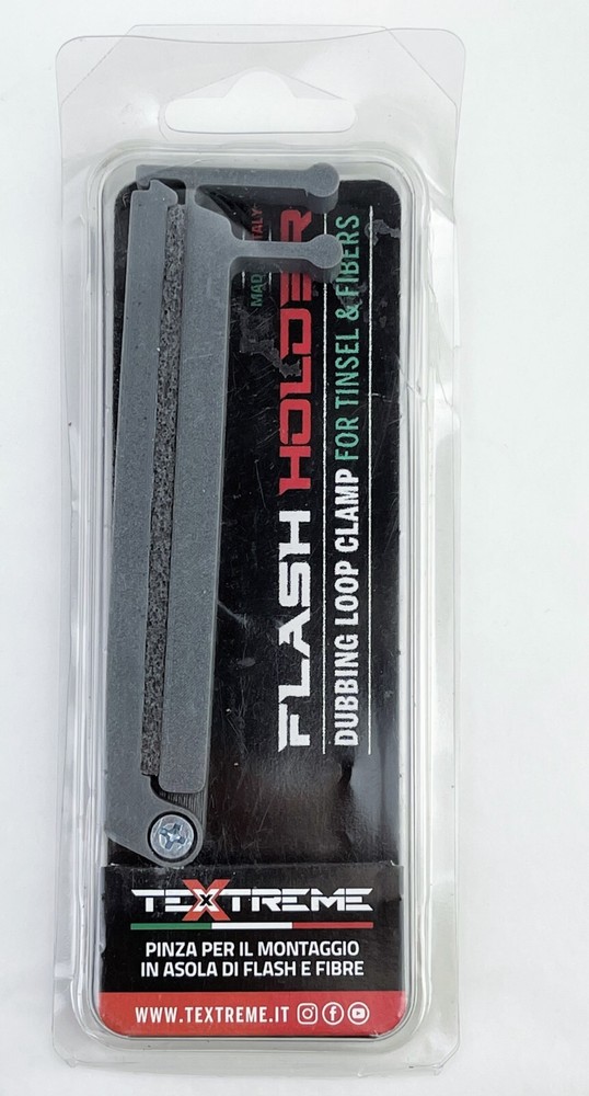 Textreme Gray Flash Holder Material Dubbing Loop Clamp