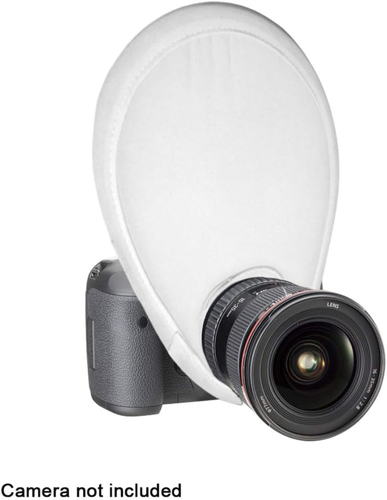 Camera Flash Diffuser,Eliminate Harsh Light and Shadow,Foldable with Storage Bag