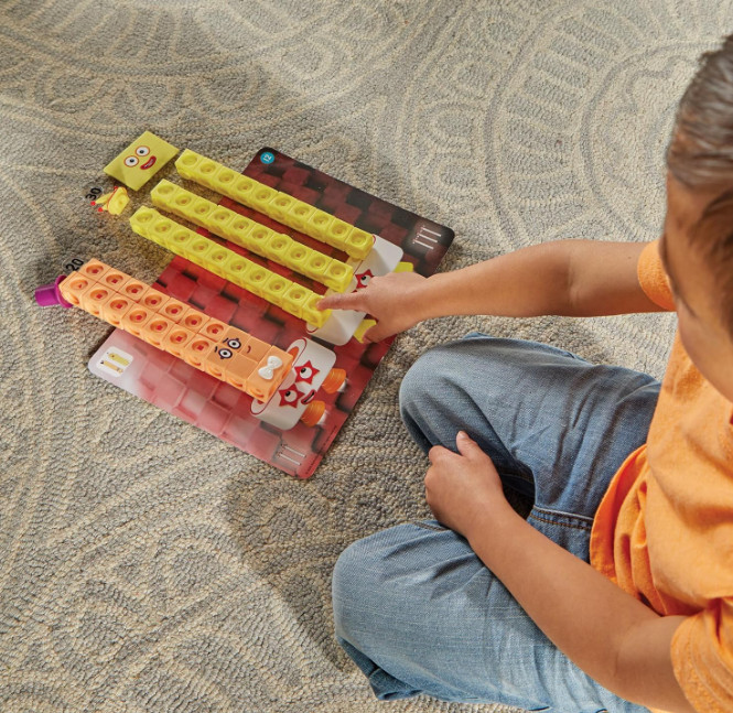 hand2mind Numberblocks Heroes with Zeroes MathLink Cubes Activity Set for Kids