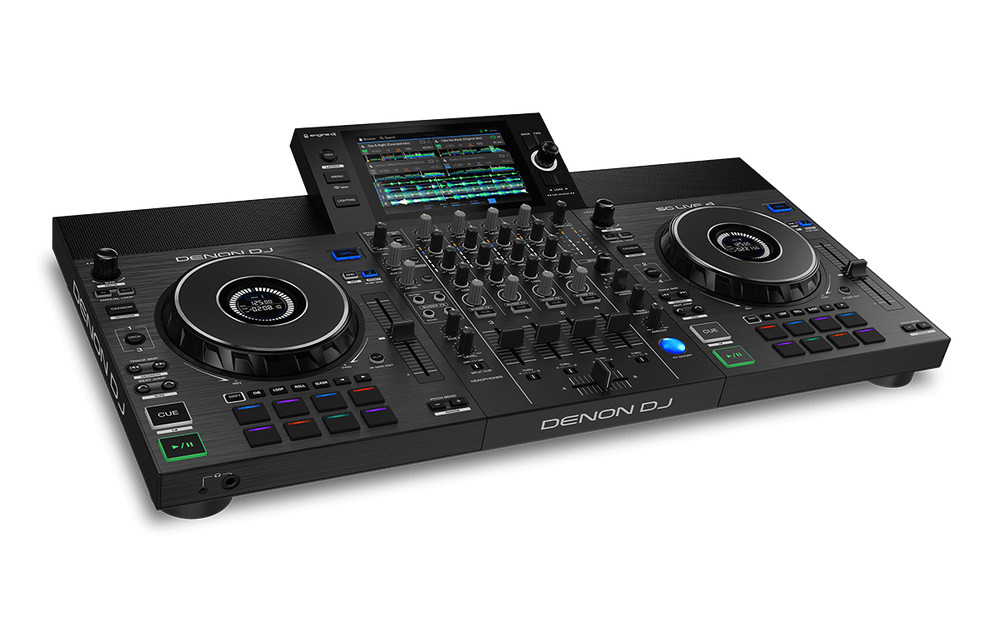 Denon DJ SC Live 4-Standalone Controller + Magma FLXGUARD DJ Controller Trolley