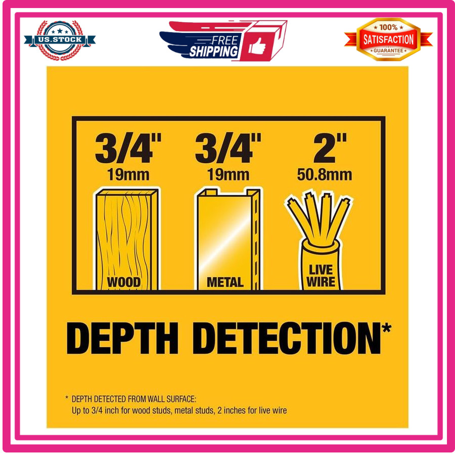 Stud Finder, 3/4”, Locate Framing Studs Efficiently with LED Arrows, Idea