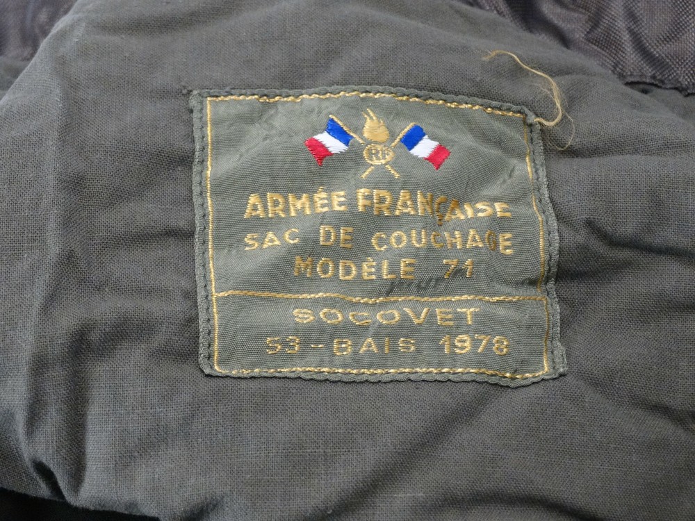 French Army SAC DE COUCHAGE (sleeping bag) Model 71
