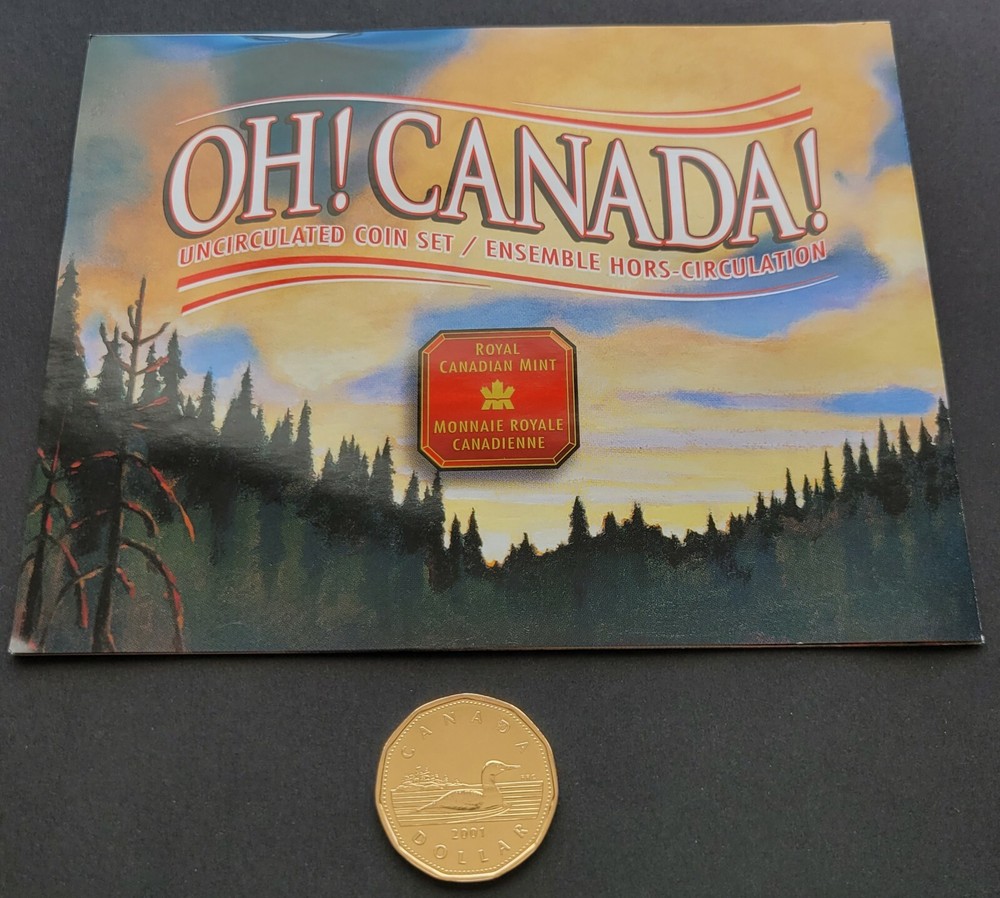 *** CANADA LOONIE 2001 *** FROM MINT SET *** BETTER DATE ***
