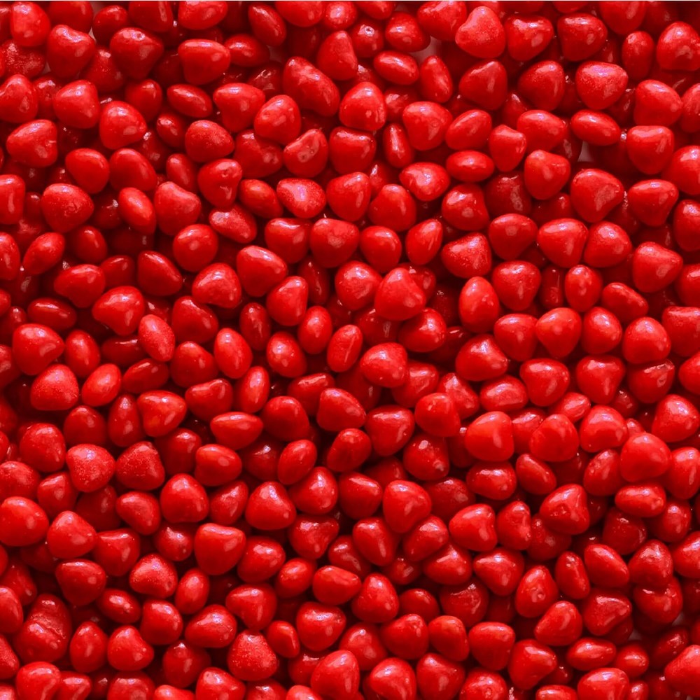 Heart-Shaped Cinnamon Hard Candy, Bulk Pack 2 Pounds