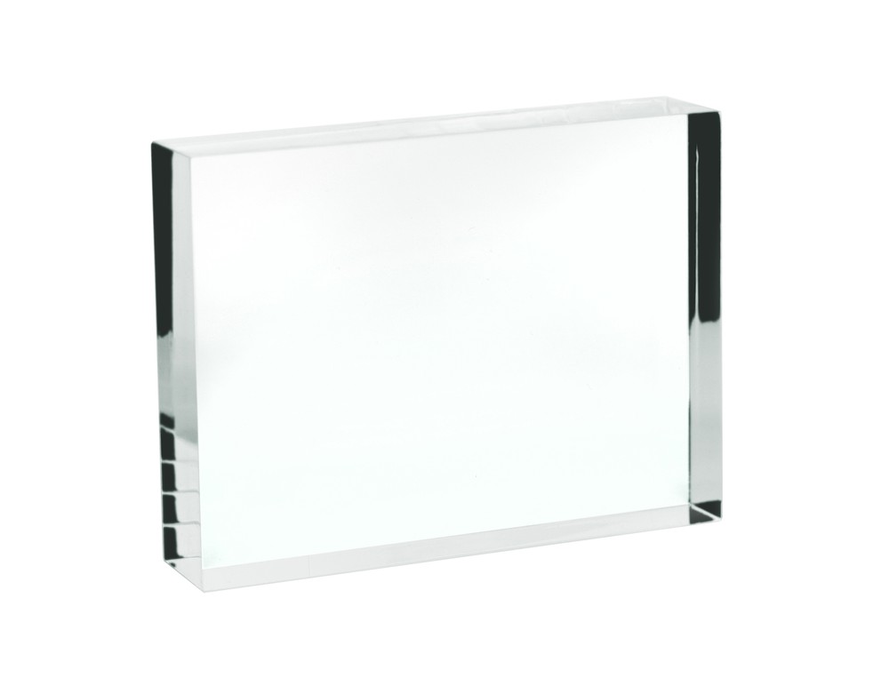 Rectangular Refraction Block, 100mm x 75mm x 18mm - Acrylic - Eisco Labs
