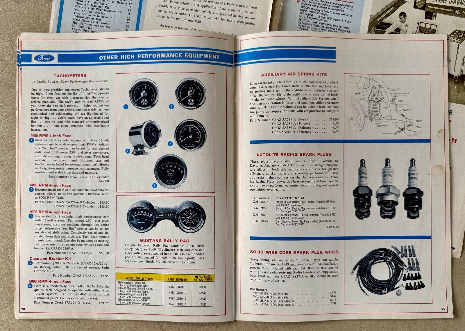 Ford High Performance Parts Catalog 1966 Brochure Cobra GT FoMoCo 427 Racing 289