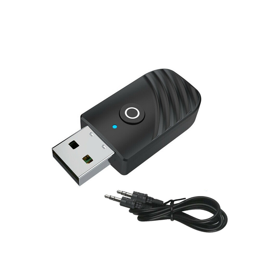 Wireless USB Bluetooth 5.0 Audio Transmitter Receiver AUX Adapter For PC TV Car