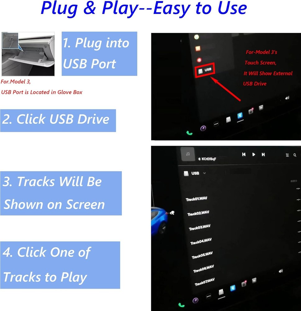 USB CD Player for Car Portable Plug and Play