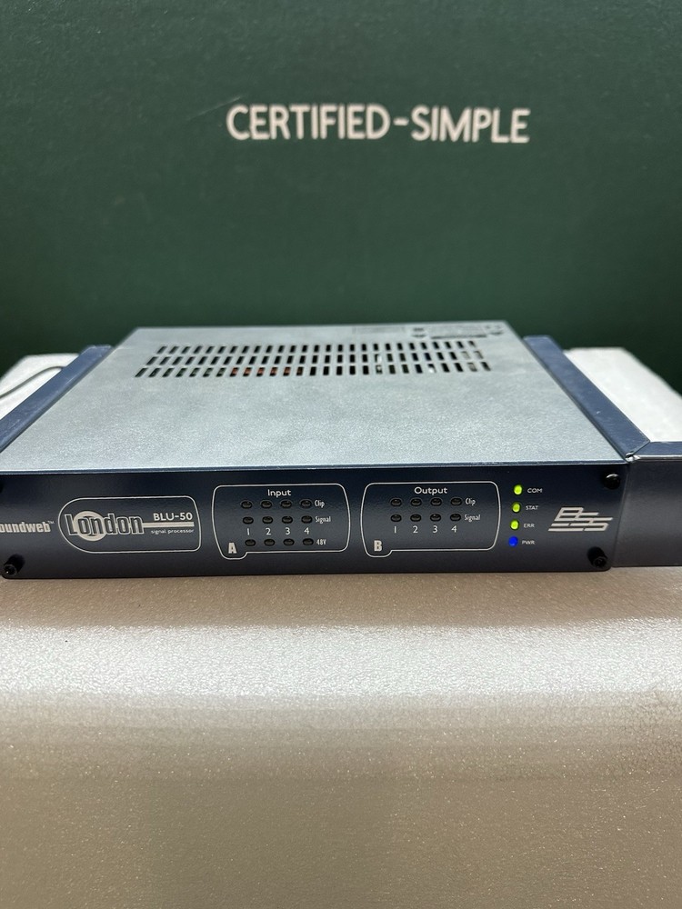 BSS BLU-50 Audio Processor BSSBLU50-M Rack Mount Networked DSP - No AC