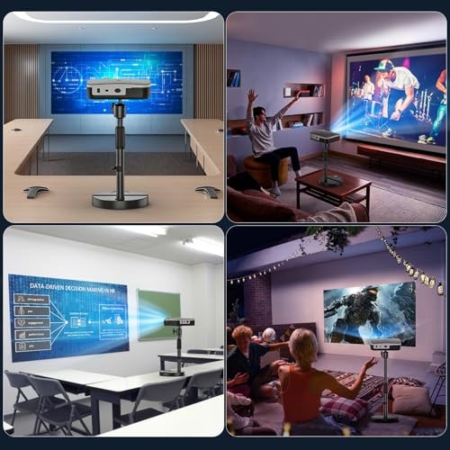 Desktop Projector Stand Table, 11" - 17.7" Extendable Height Stand with Heavy