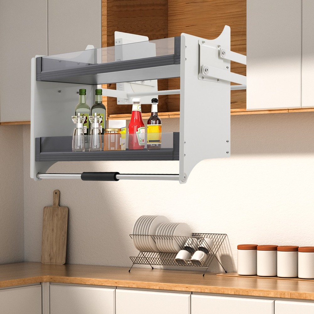 Pull-down Shelf Pull-down Shelf for Kitchen Upper Cabinets Kitchen Storage Rack