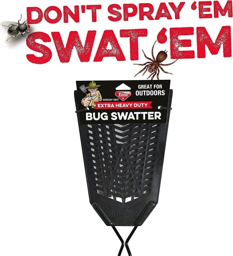 Enoz Sergeant Swat Flyswatter, Black