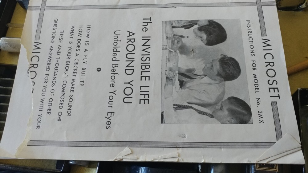 Vintage Model 2MX Microset Microscope Kit Carolyn Mfg Co NY