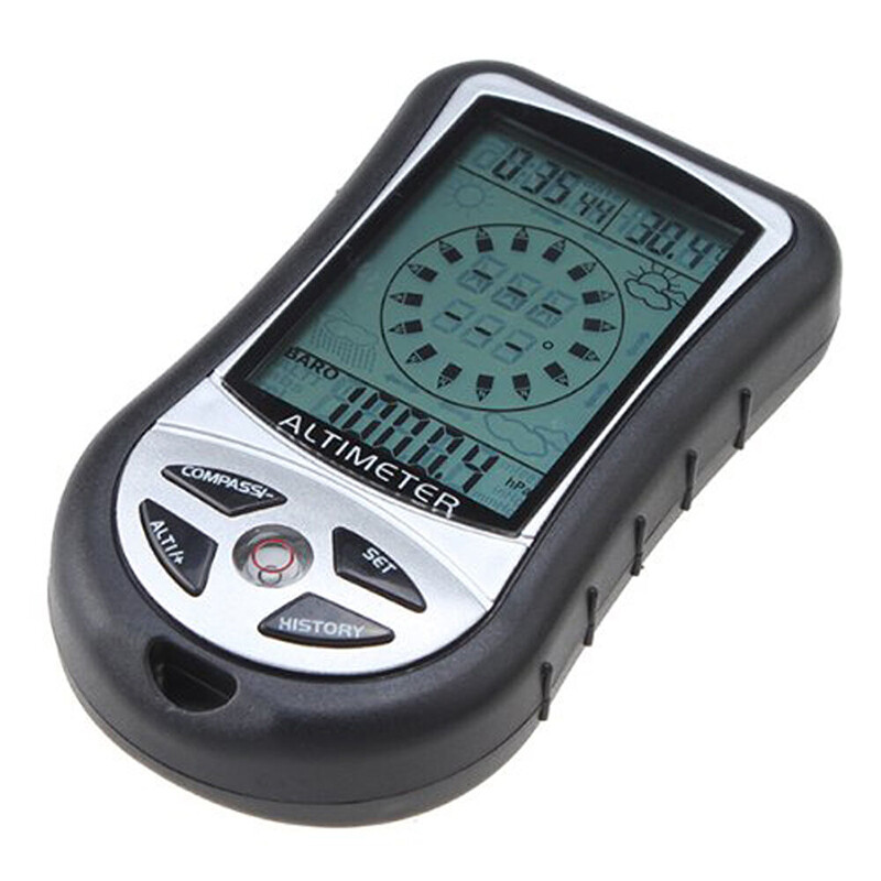 Portable Multifunction Altimeter Digital Compass Clock Barometer Thermometer n