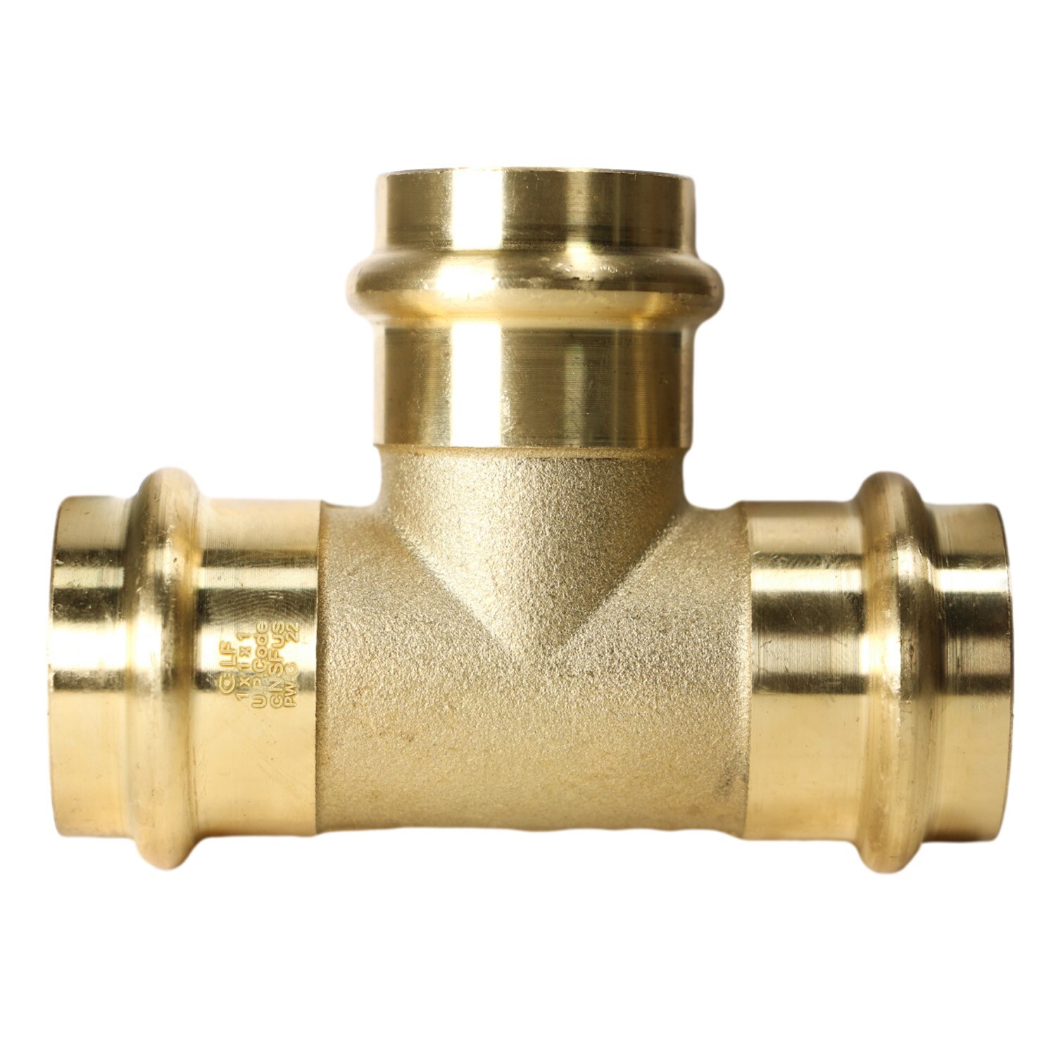 25 Pcs, 1 Inch x 1 Inch x 1 Inch Press Tee, NSF Certified, 202-6-6=25X