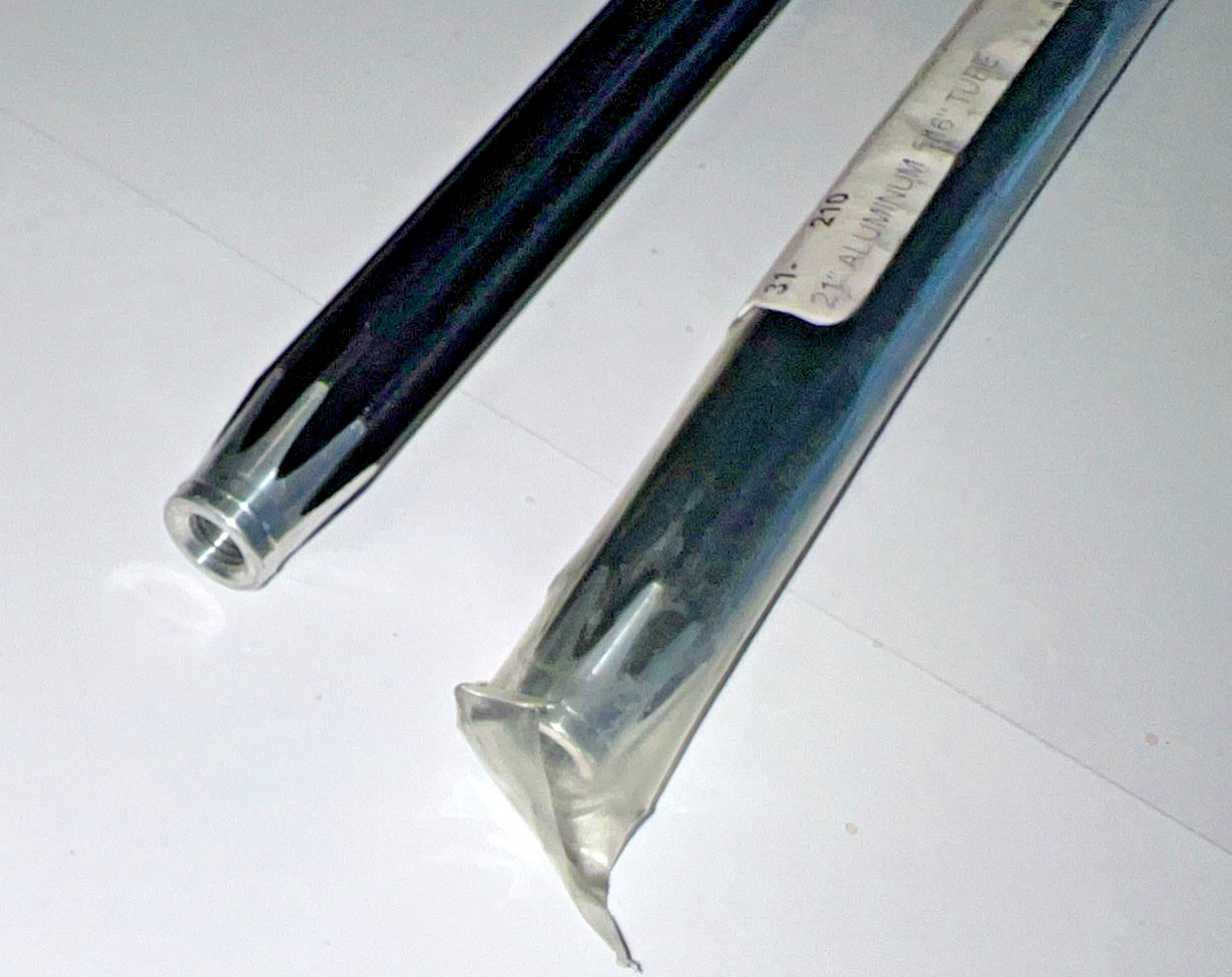 Lot of 2 QuickCar Racing 5/16 Aluminum Scalloped Suspension Tube 21” Long 31-210