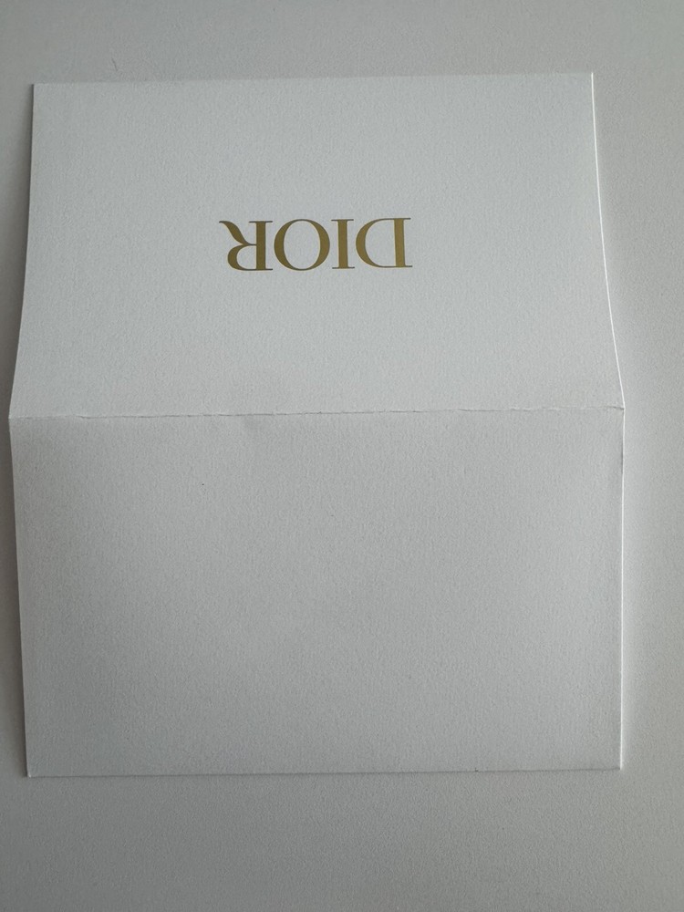 Dior Envelope | White Empty Receipt Envelope