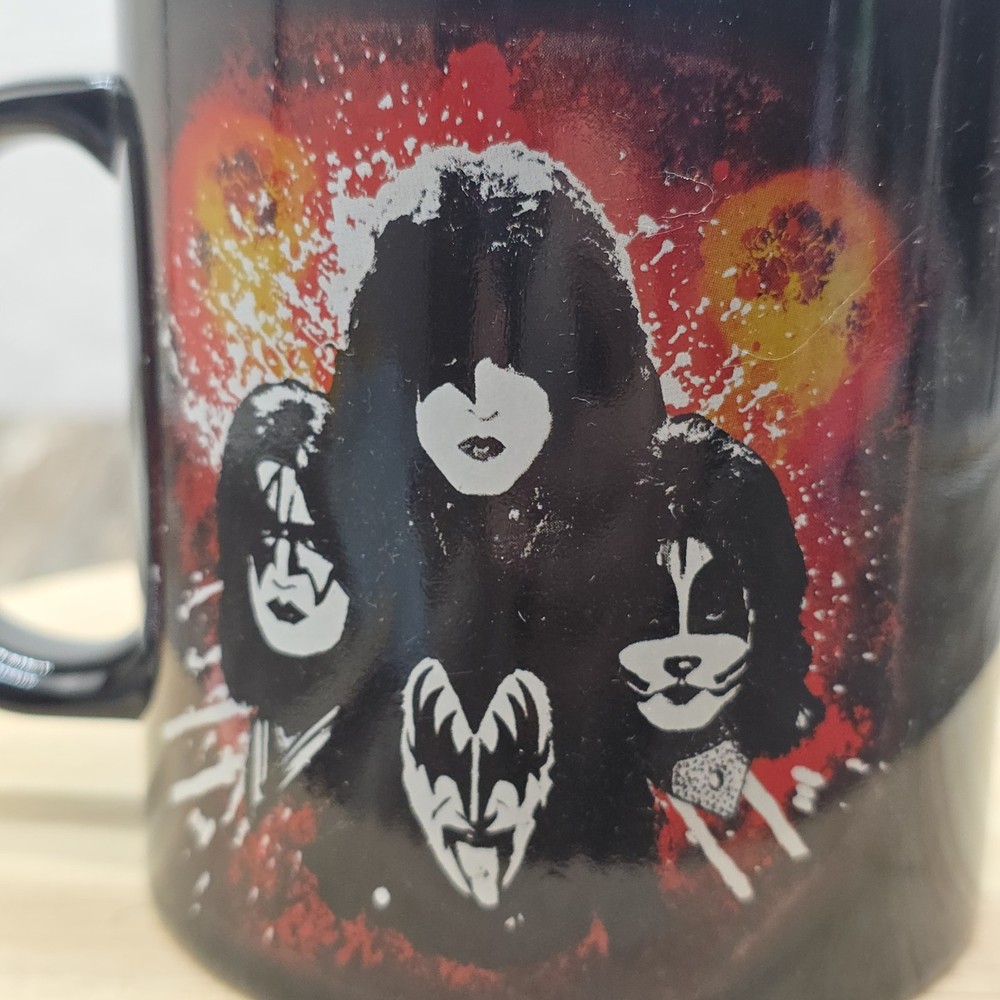 2013 Kiss Catalog Lta. Graphic Black Coffee Mug -2 Sided