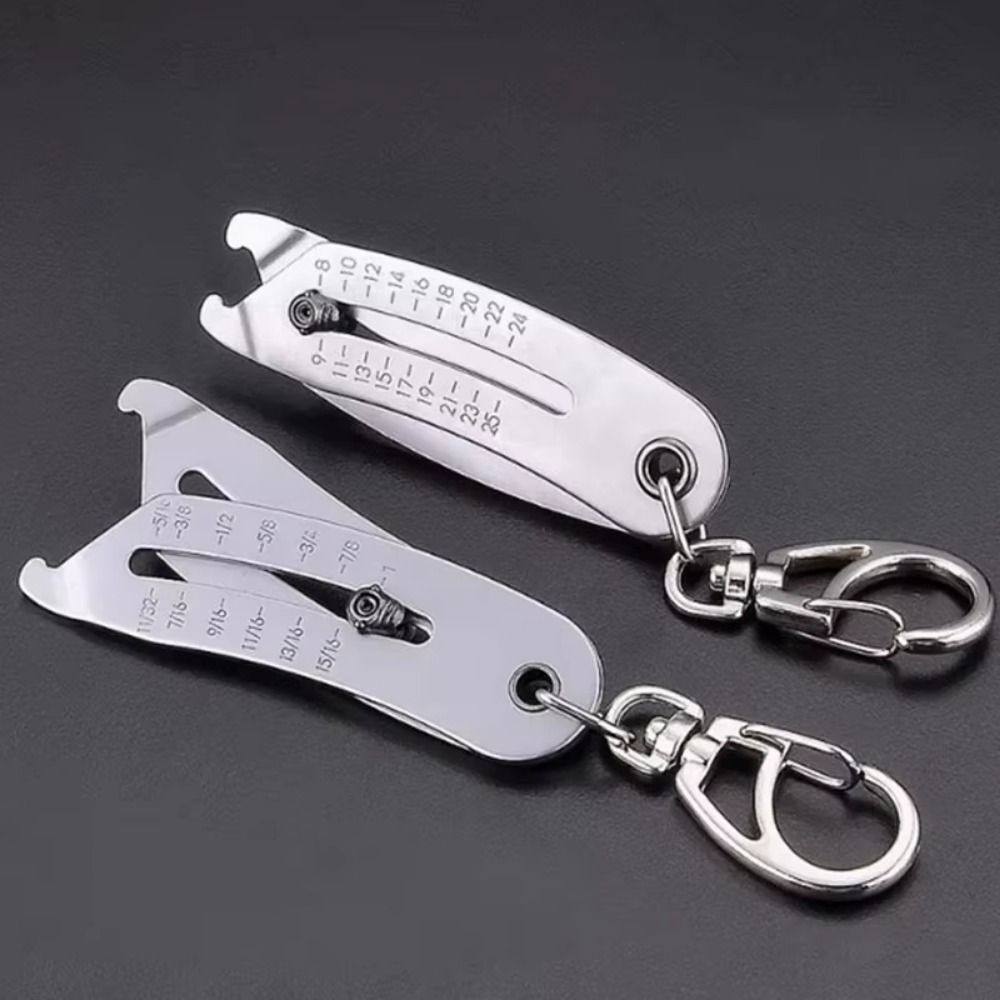 Portable Precise Thread Size Checker Keychain Bolt Size Checker Keychain Manual