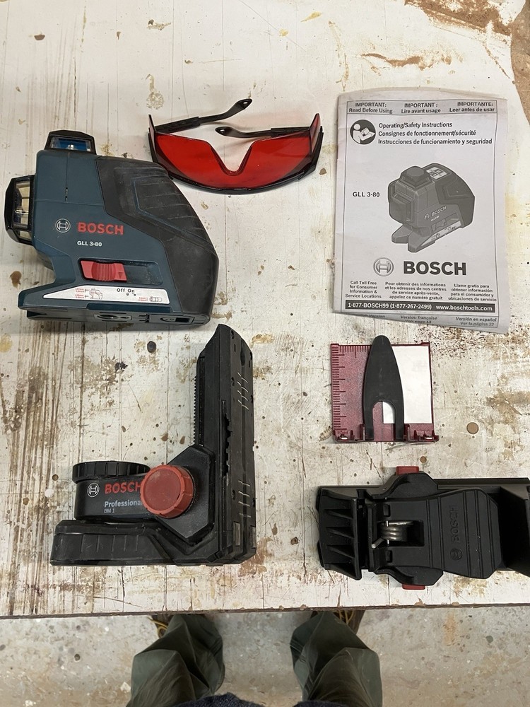 Bosch GL 3-80 Red Laser Cross Line Laser