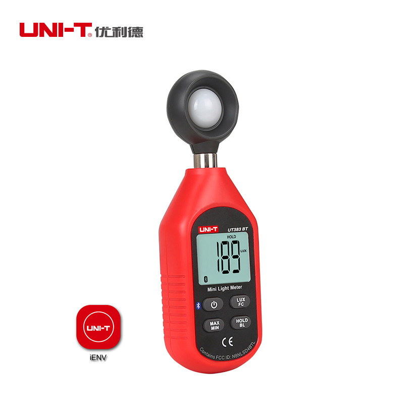UNI-T Digital Bluetooth Illuminometer Light Meter Luxmeter 199900Lux UT383BT