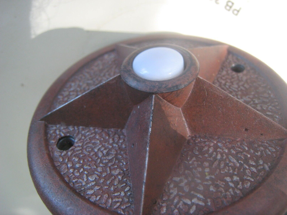 Craftmade PB3036-RI Surface Mount Lighted Doorbell Push Button RUSTIC IRON