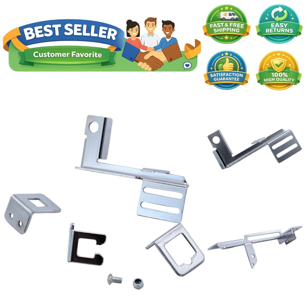 Chrome Steel Holly Throttle Cable Kickdown Bracket 9620 Compatible for Chevy ...