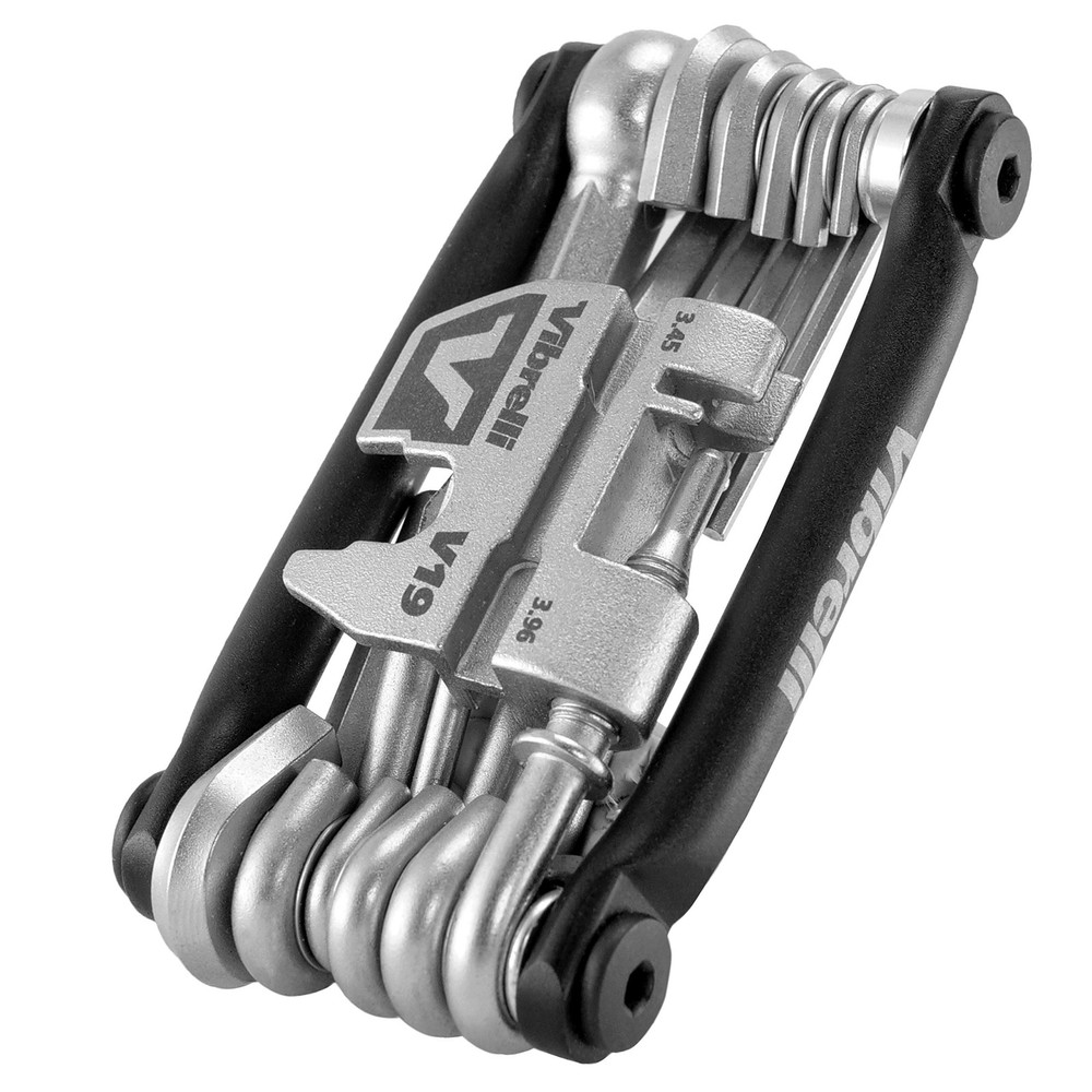 Vibrelli Bike Multi Tool V19 - With Carry Case - Performance 19 Tools, Gold