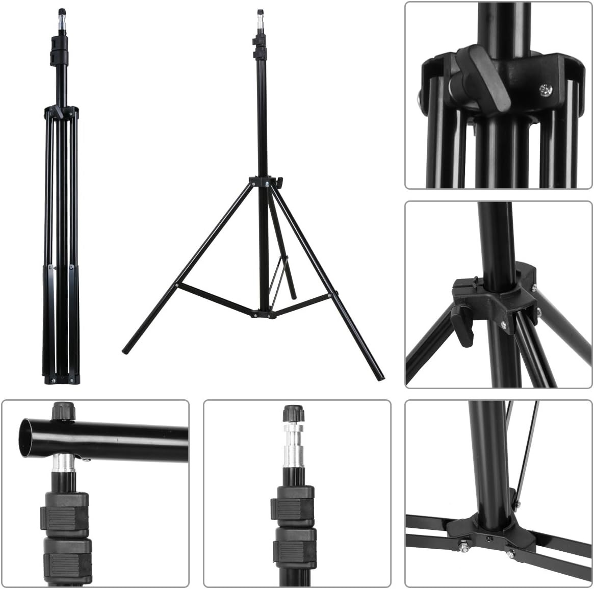 10x7ft(WxH) Heavy Duty Backdrop Stand Kit Photography Studio Background Support